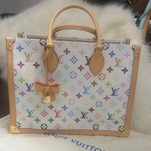 Multicolor Monogram Inspired On The Go Tote style bag. New never used